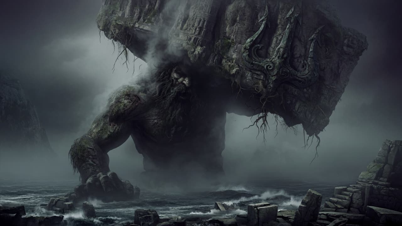 Polybotes crushed beneath Nisyros