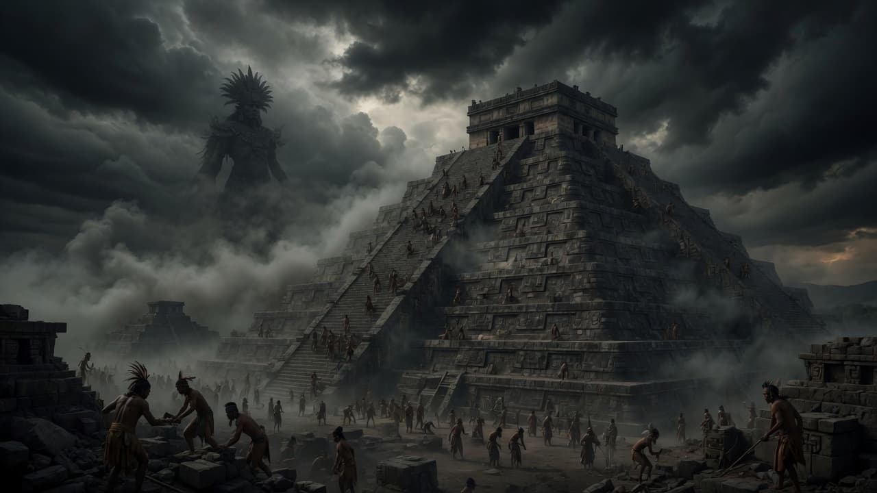 Quinametzin, giants of a previous sun